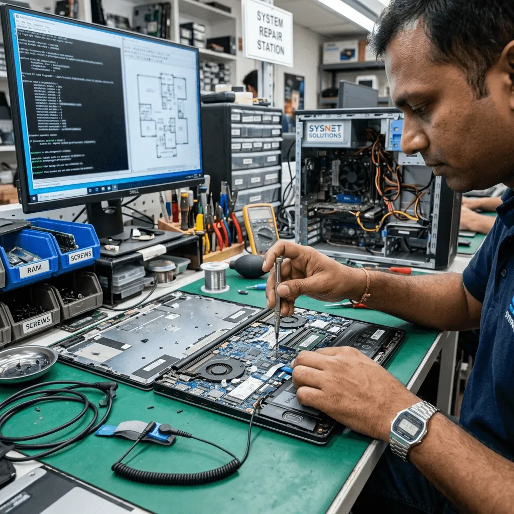 100% In-Front-Of-You Laptop Repair by Zitek Zitek Technician Performing Doorstep Laptop Repair in Ahmedabad